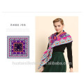 Geometry contrast color 100% wool scarf 2014 women winter scarf